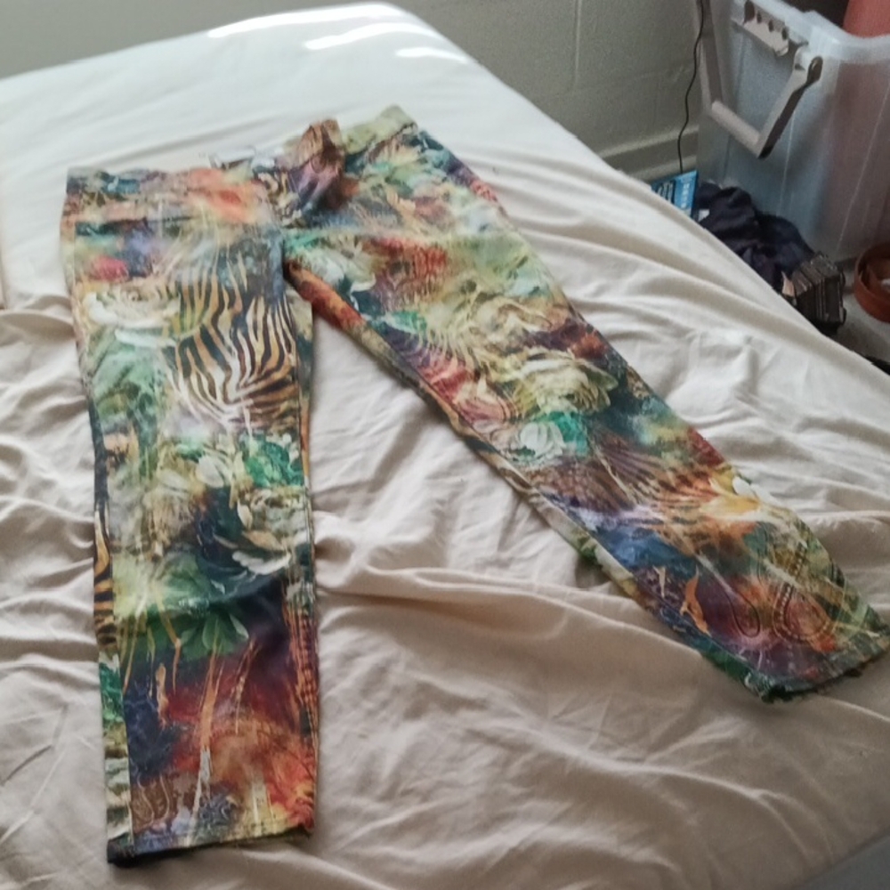 Joe Fresh Colorful Abstract Print Jeans